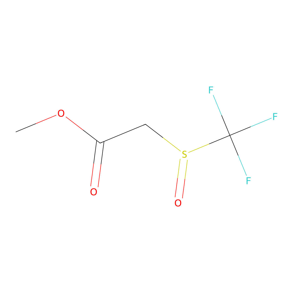 Methyl 2-trifluoromethanesulfinylacetate molecular structure, CAS 2087944-06-5