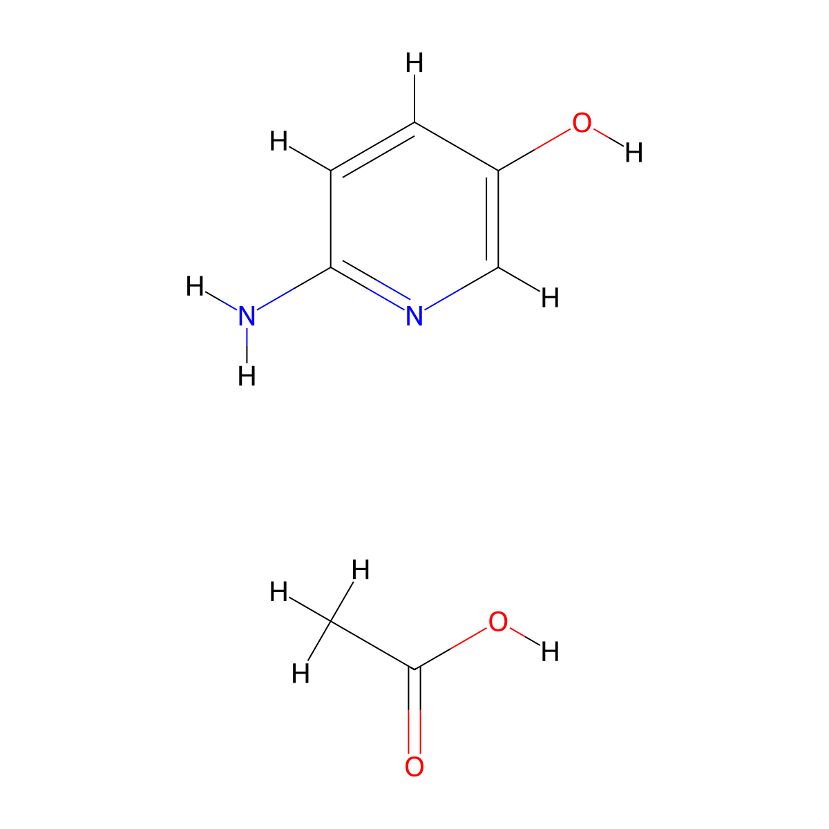 6-Aminopyridin-3-OL acetate molecular structure, CAS 2087960-23-2