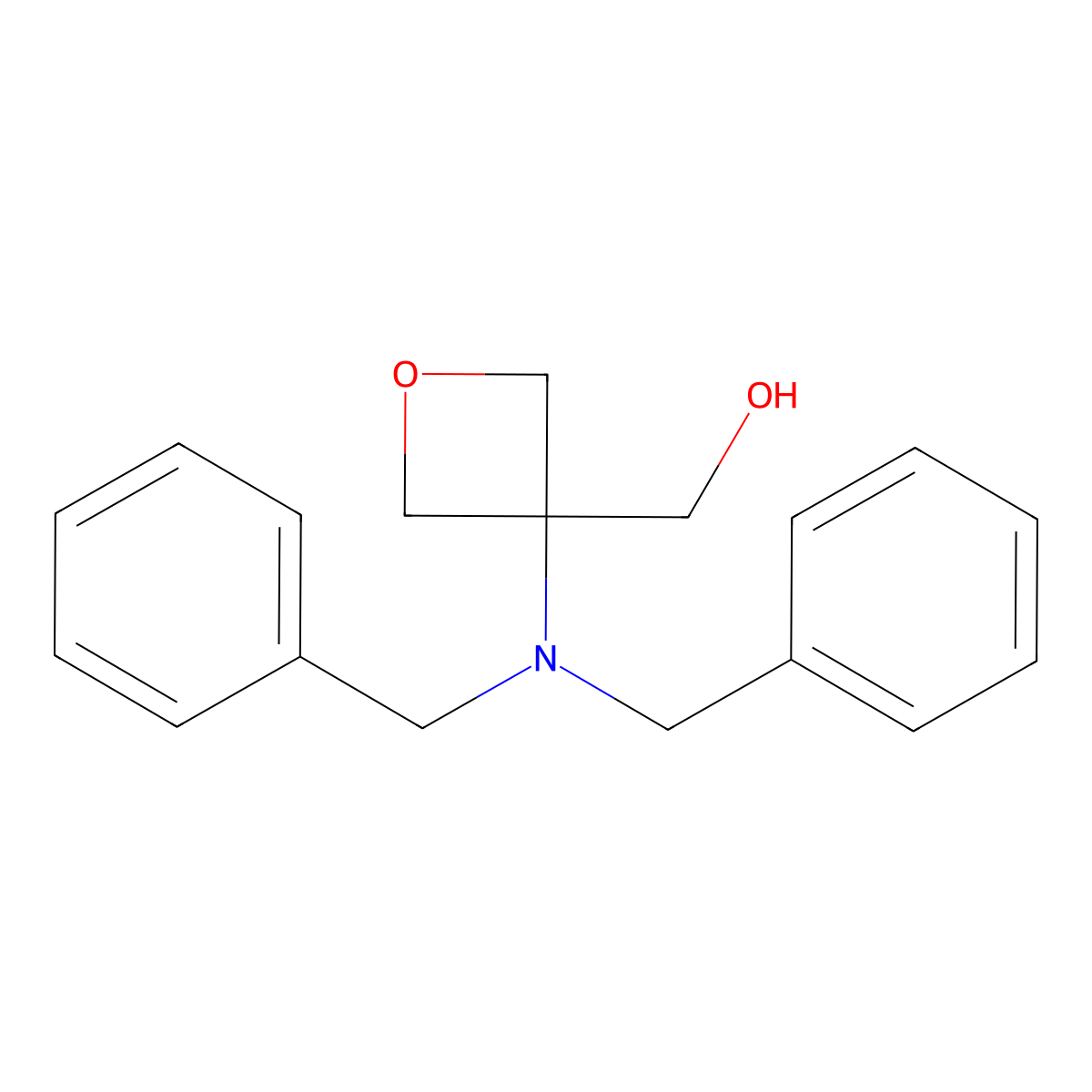 (3-(Dibenzylamino)oxetan-2-yl)methanol molecular structure, CAS 2087969-03-5