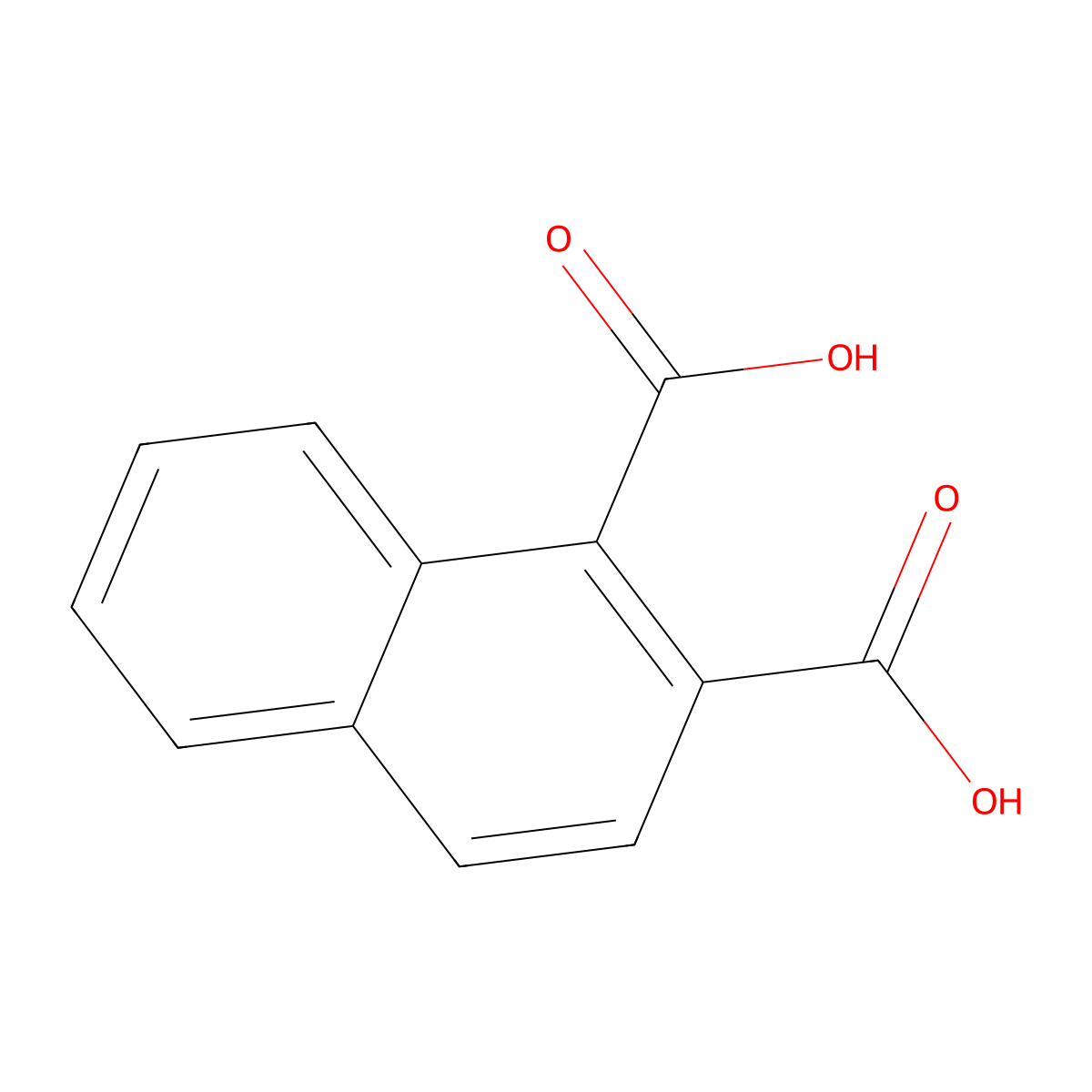 1,2-Naphthalenedicarboxylic acid molecular structure, CAS 2088-87-1