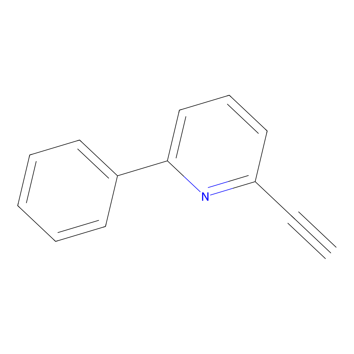 2-Ethynyl-6-phenylpyridine molecular structure, CAS 2088025-03-8