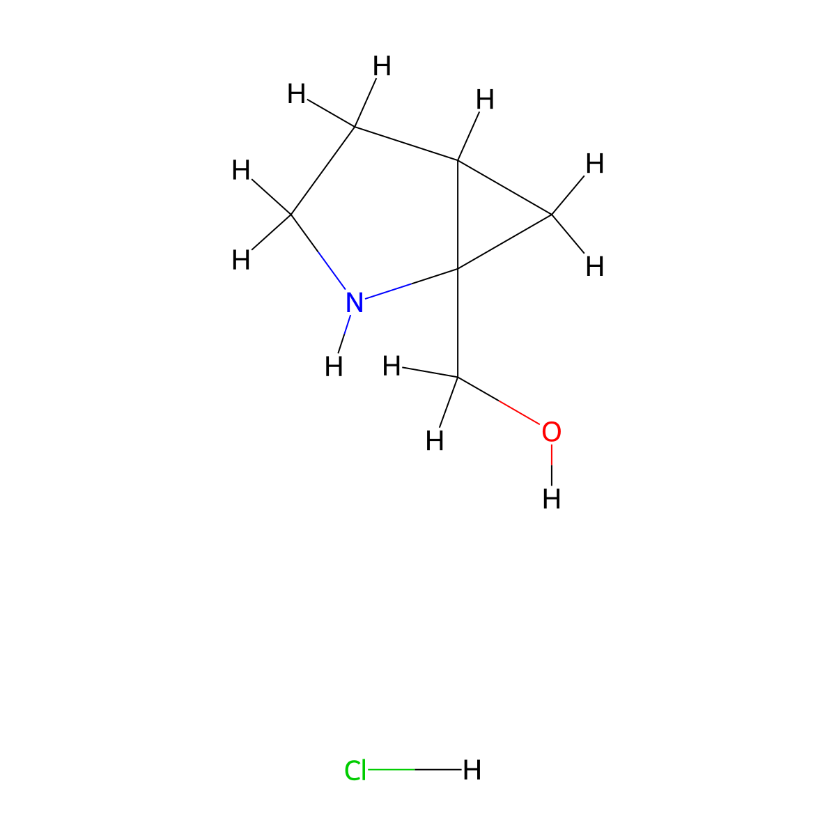 {2-Azabicyclo[3.1.0]hexan-1-yl}methanolhydrochloride molecular structure, CAS 2088089-43-2