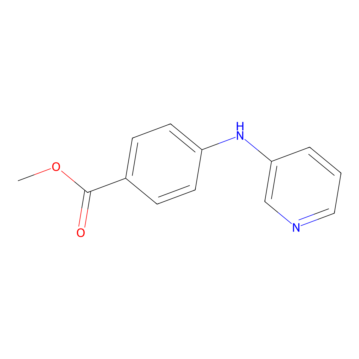 Methyl 4-[(pyridin-3-yl)amino]benzoate molecular structure, CAS 2088232-42-0