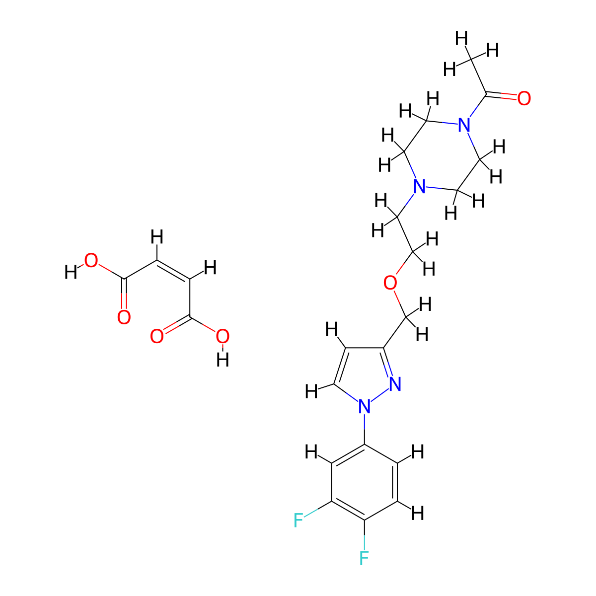 EST64454 Maleic acid salt molecular structure, CAS 2088272-67-5