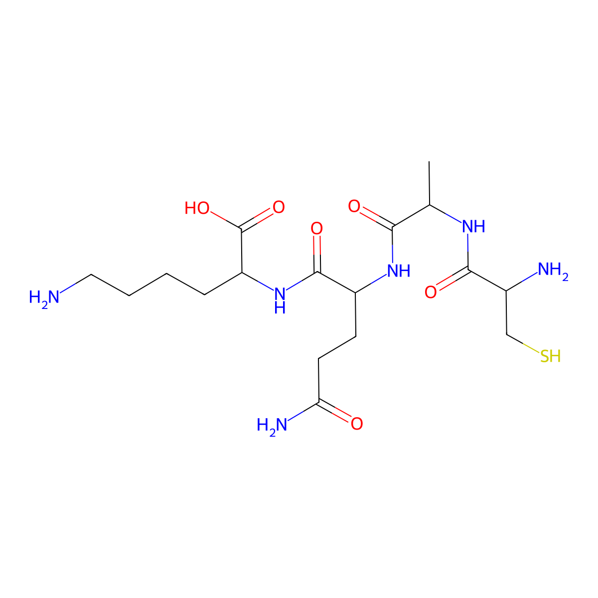 CAQK peptide molecular structure, CAS 2088281-24-5
