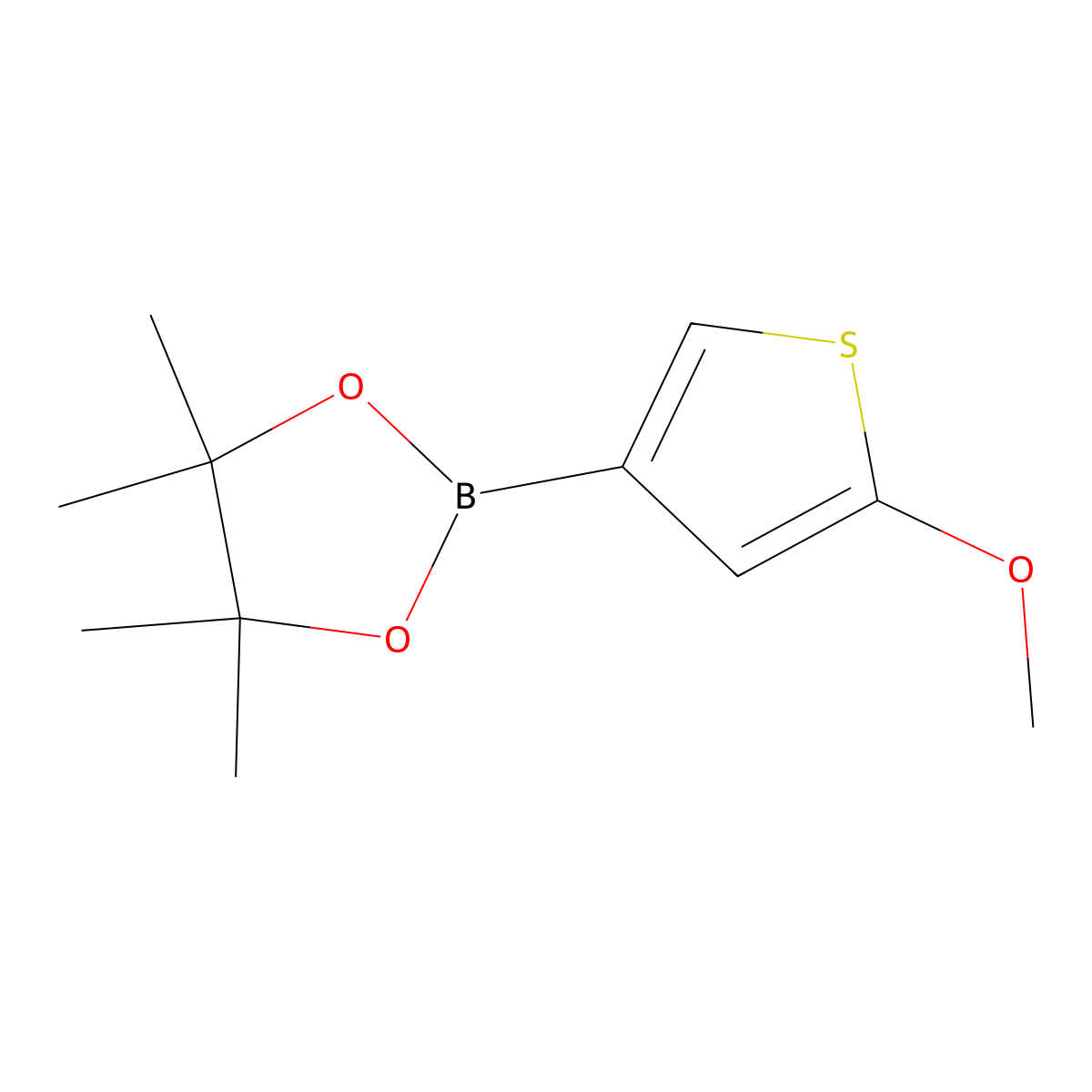 2-(5-Methoxythiophen-3-yl)-4,4,5,5-tetramethyl-1,3,2-dioxaborolane molecular structure, CAS 2088320-19-6