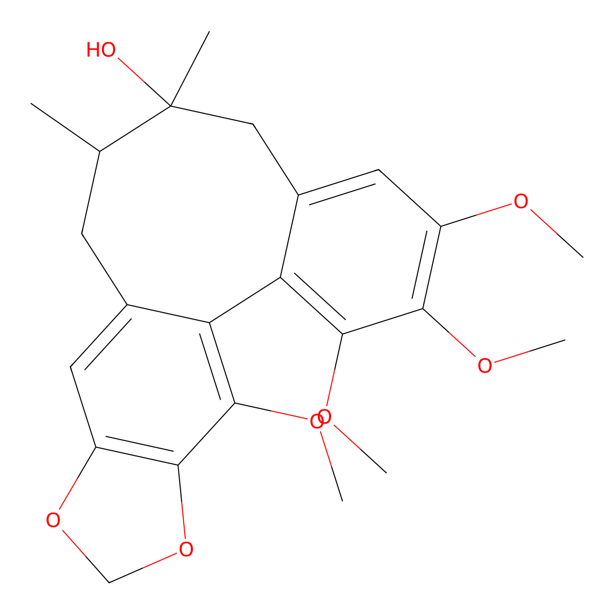 Schisandrol B molecular structure, CAS 2088361-44-6