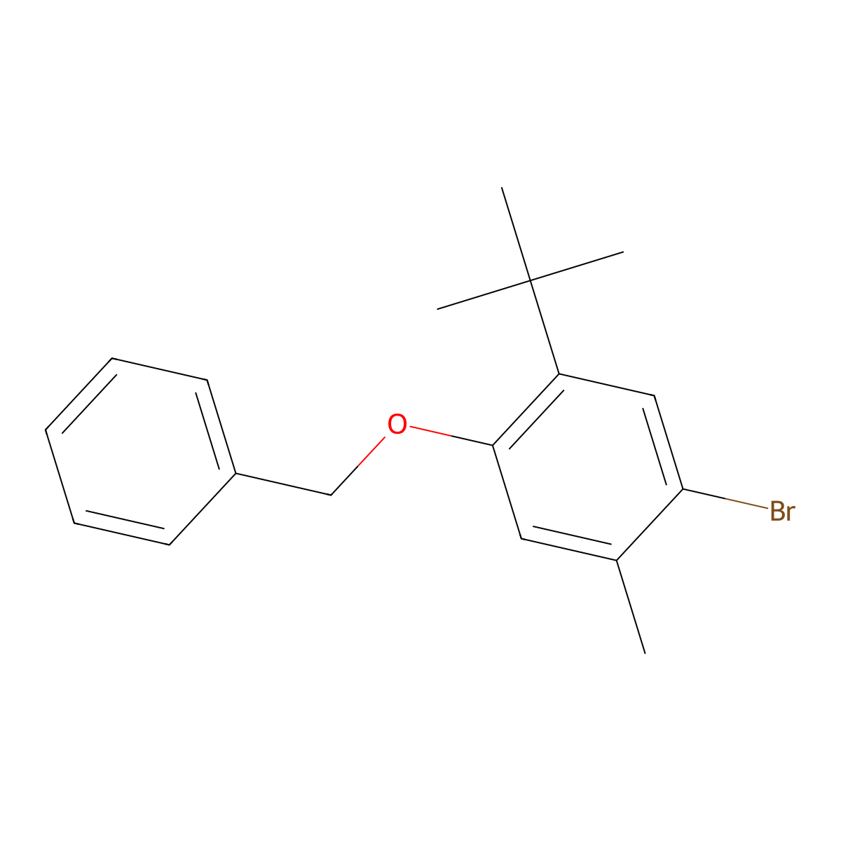 1-(Benzyloxy)-4-bromo-2-(tert-butyl)-5-methylbenzene molecular structure, CAS 2088368-92-5