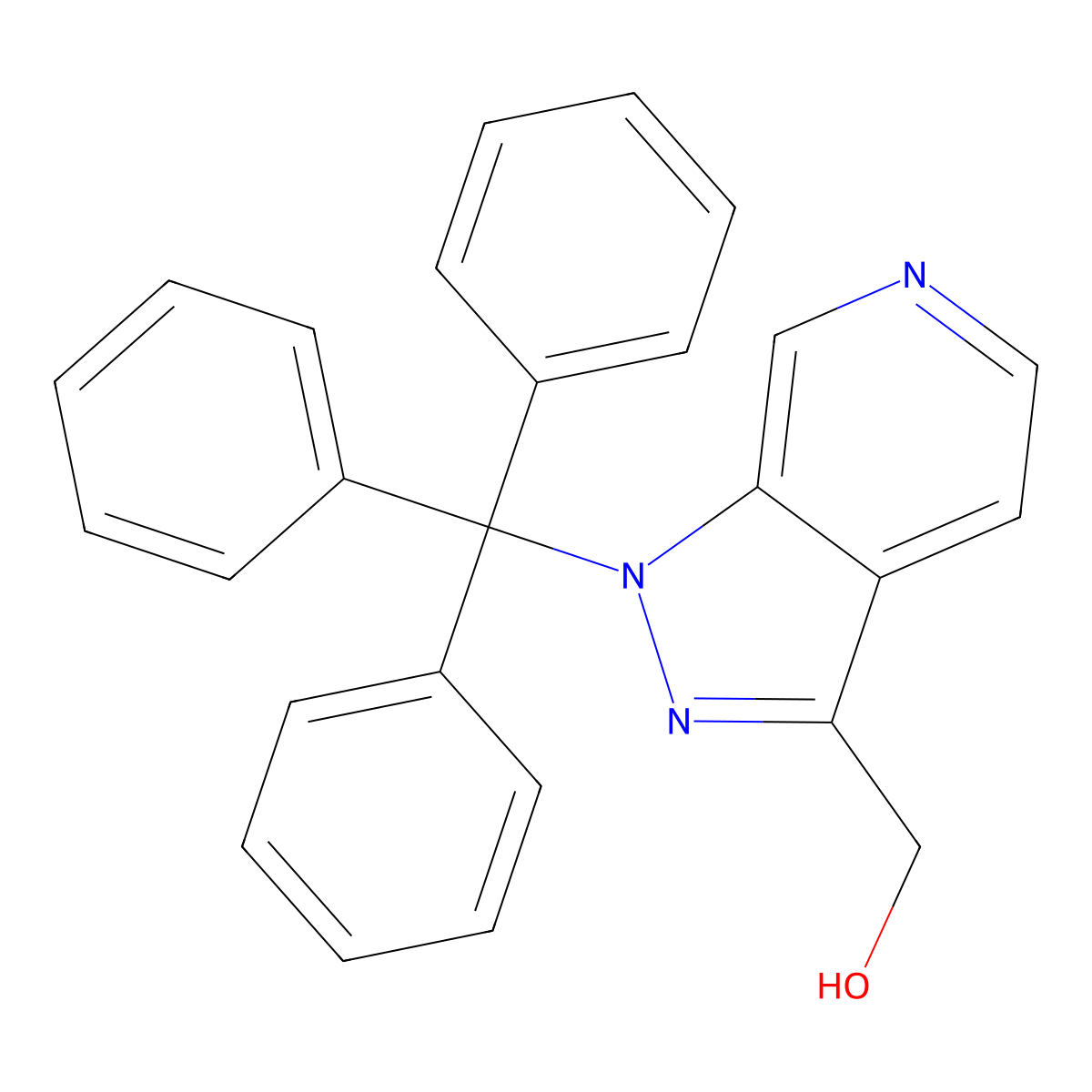 (1-Trityl-1H-pyrazolo[3,4-C]pyridin-3-YL)methanol molecular structure, CAS 2088369-18-8