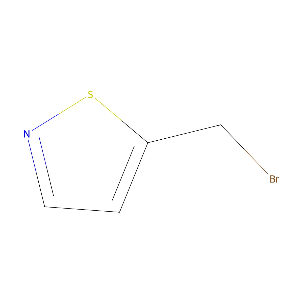 5-(Bromomethyl)-1,2-thiazole molecular structure, CAS 208837-85-8