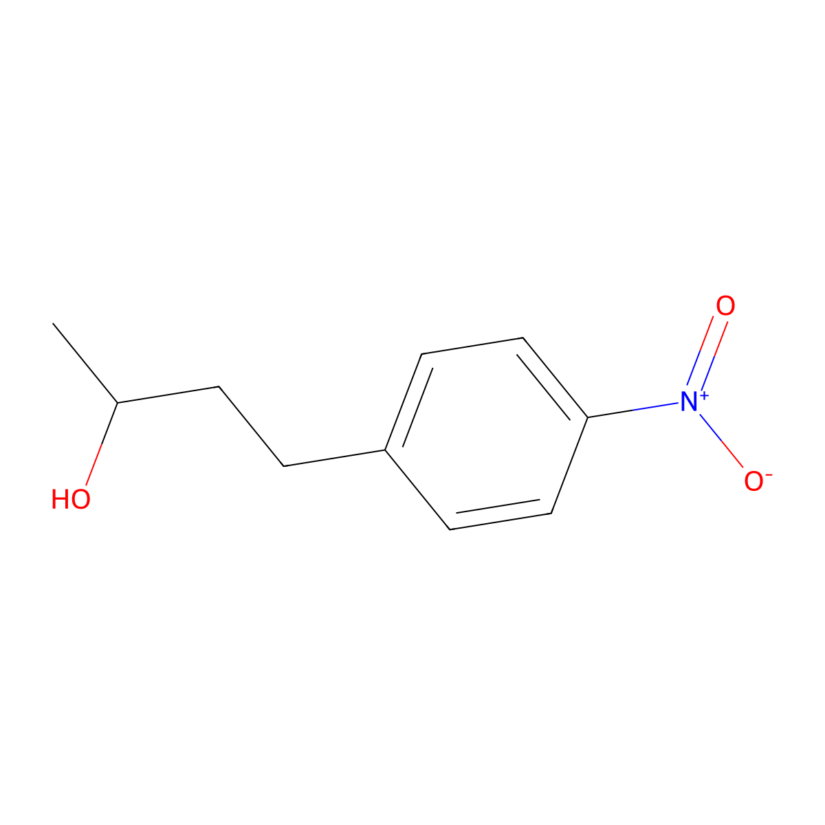 4-(4-Nitrophenyl)butan-2-ol molecular structure, CAS 208838-29-3