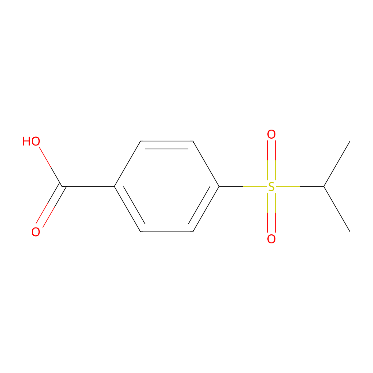4-(Propane-2-sulfonyl)benzoic acid molecular structure, CAS 20884-61-1