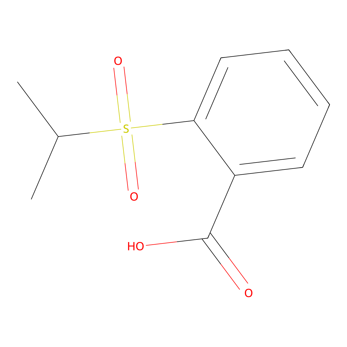 2-(Propane-2-sulfonyl)benzoic acid molecular structure, CAS 20884-63-3