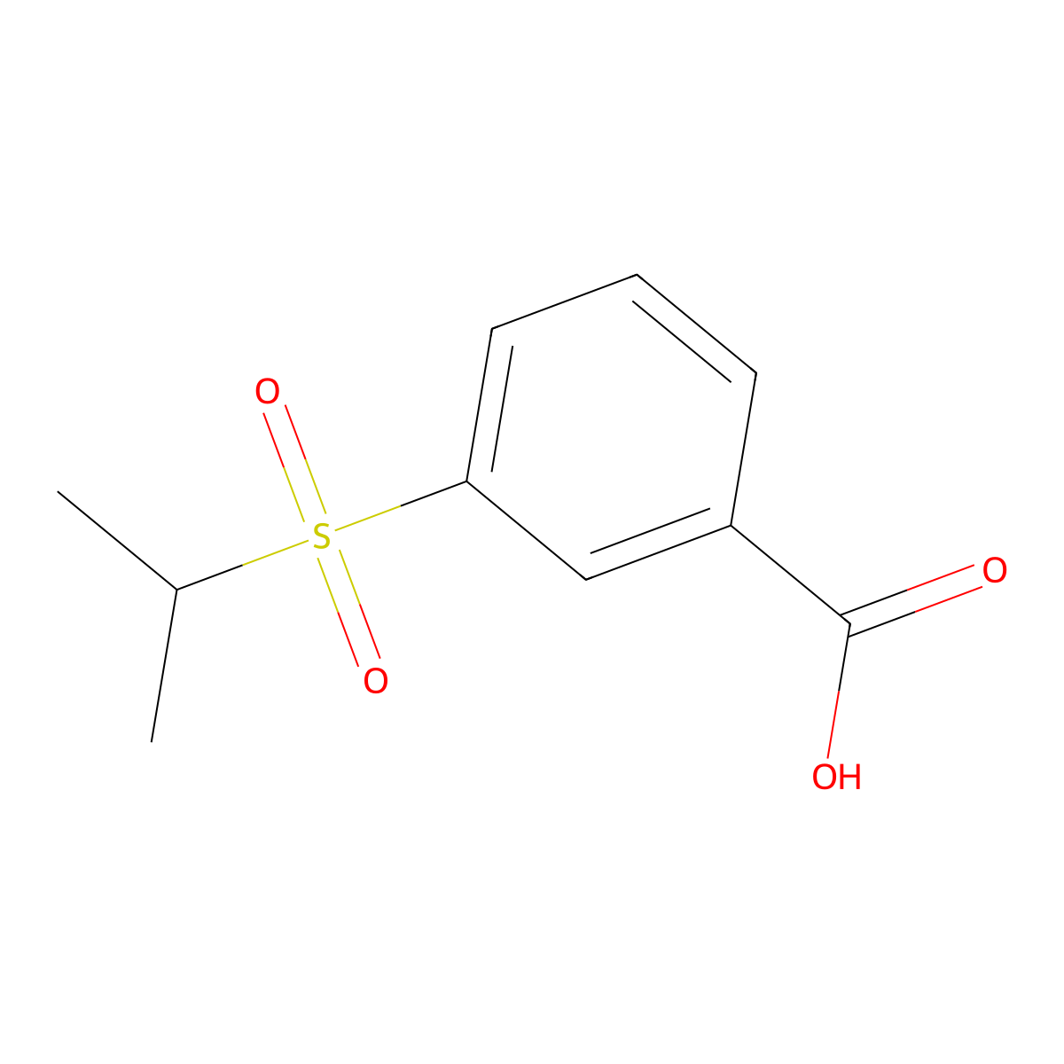 3-(Isopropylsulfonyl)benzoic acid molecular structure, CAS 20884-64-4