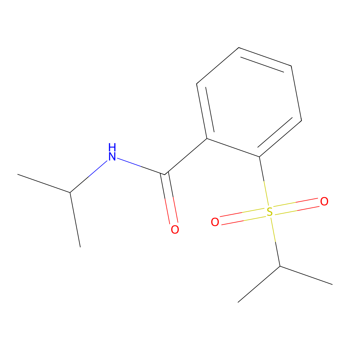 N-(1-Methylethyl)-2-((1-methylethyl)sulfonyl)benzamide molecular structure, CAS 20884-70-2