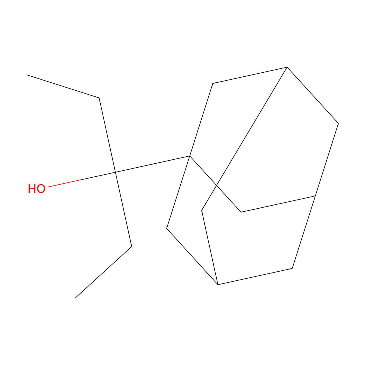 3-(1-Adamantyl)pentan-3-ol molecular structure, CAS 208841-36-5