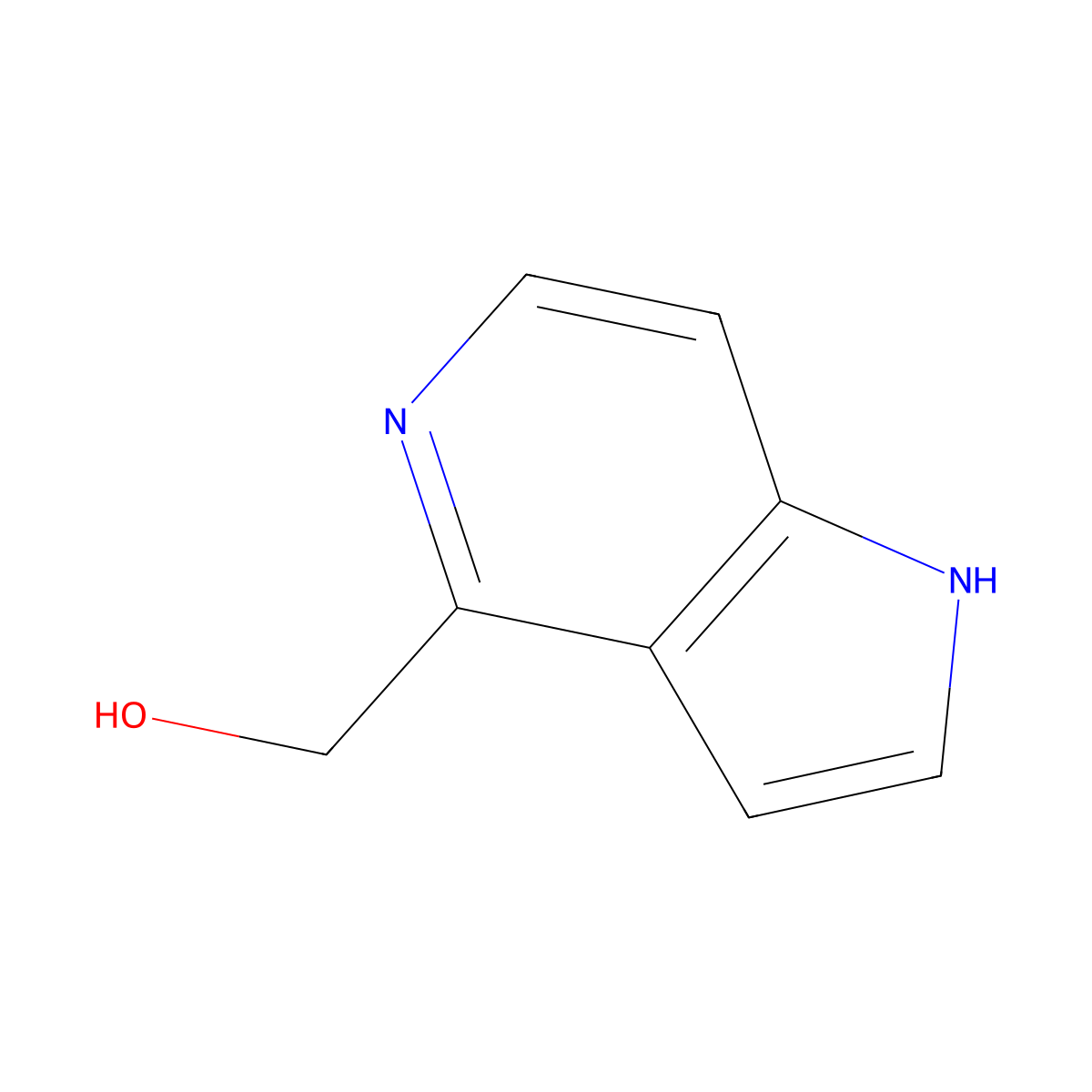 1H-Pyrrolo[3,2-C]pyridin-4-ylmethanol molecular structure, CAS 2088415-24-9