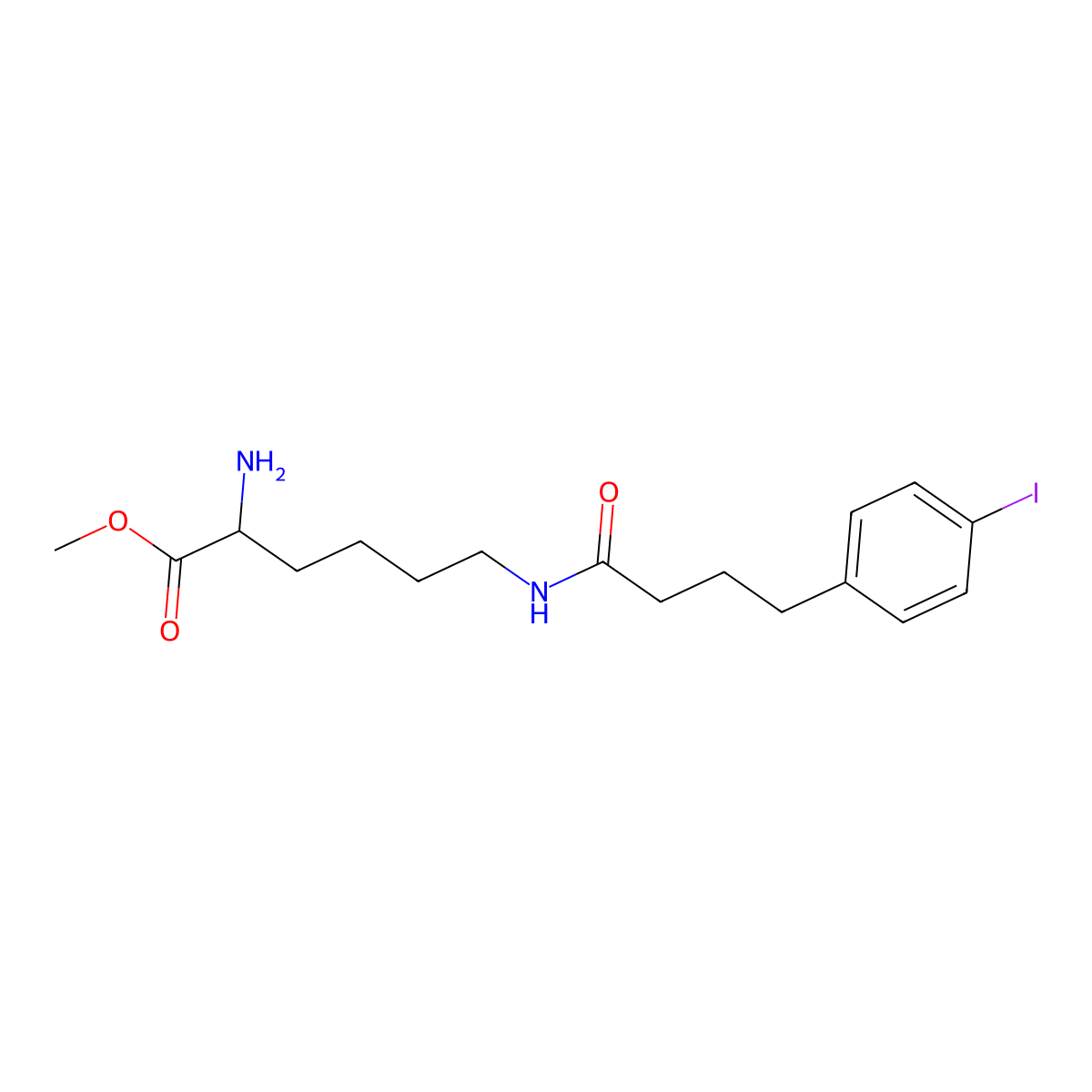 Lys(CO-C3-p-I-Ph)-OMe molecular structure, CAS 2088426-96-2