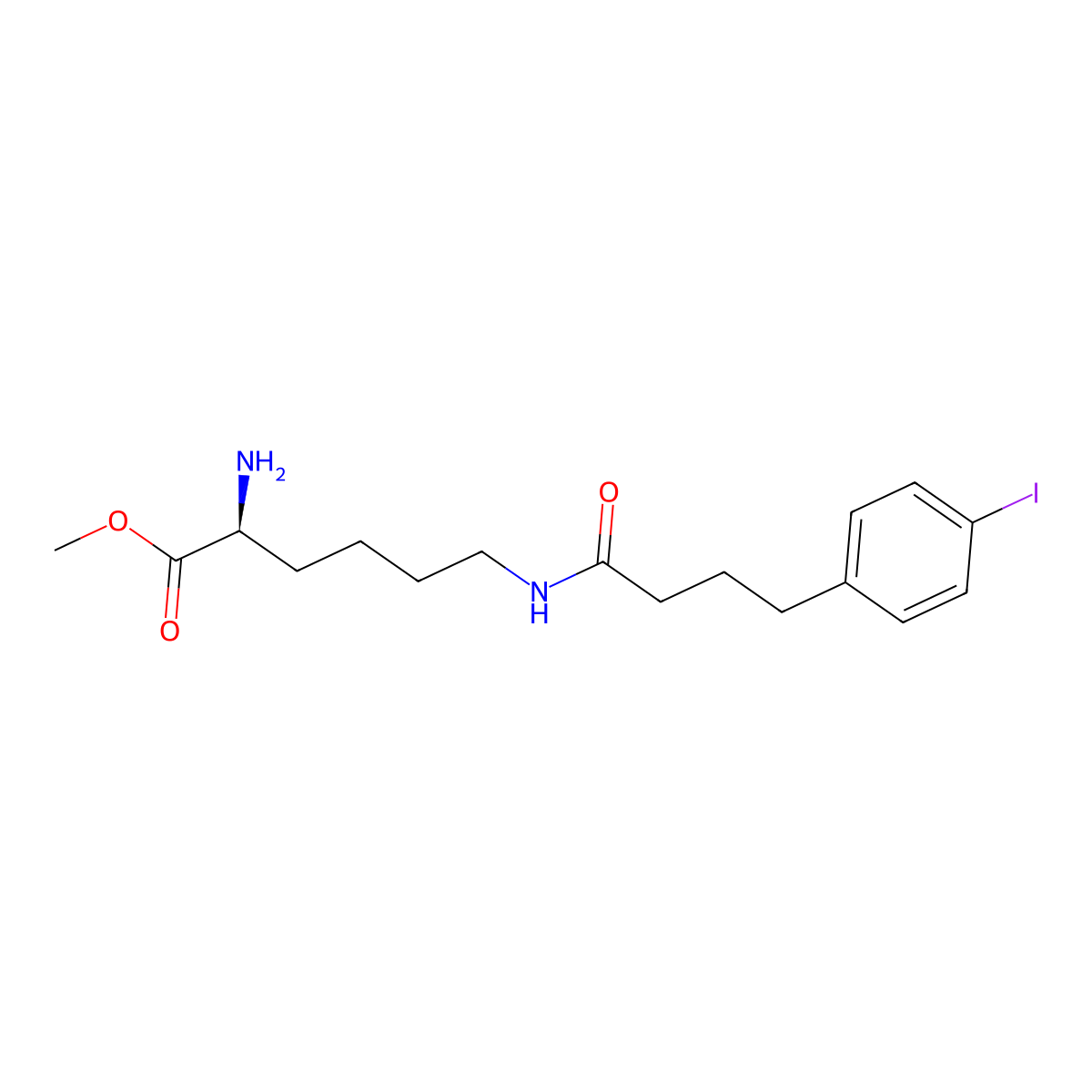 Lys(CO-C3-p-I-Ph)-OMe molecular structure, CAS 2088426-96-2