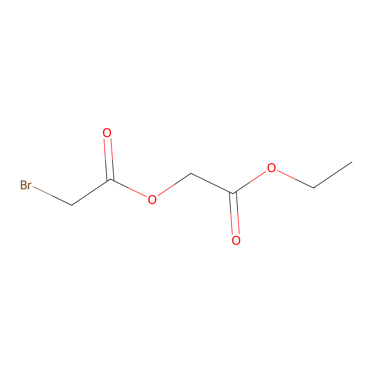 Acetic acid, bromo-, 2-ethoxy-2-oxoethyl ester molecular structure, CAS 208844-52-4