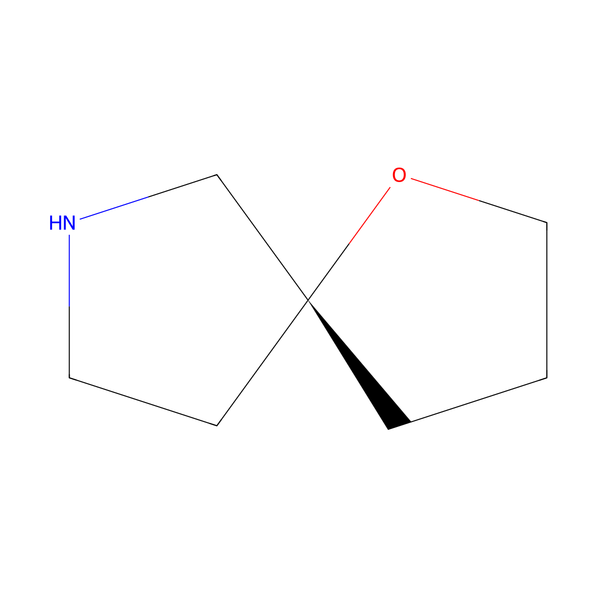 (5R)-1-oxa-7-azaspiro[4.4]nonane molecular structure, CAS 2088499-41-4