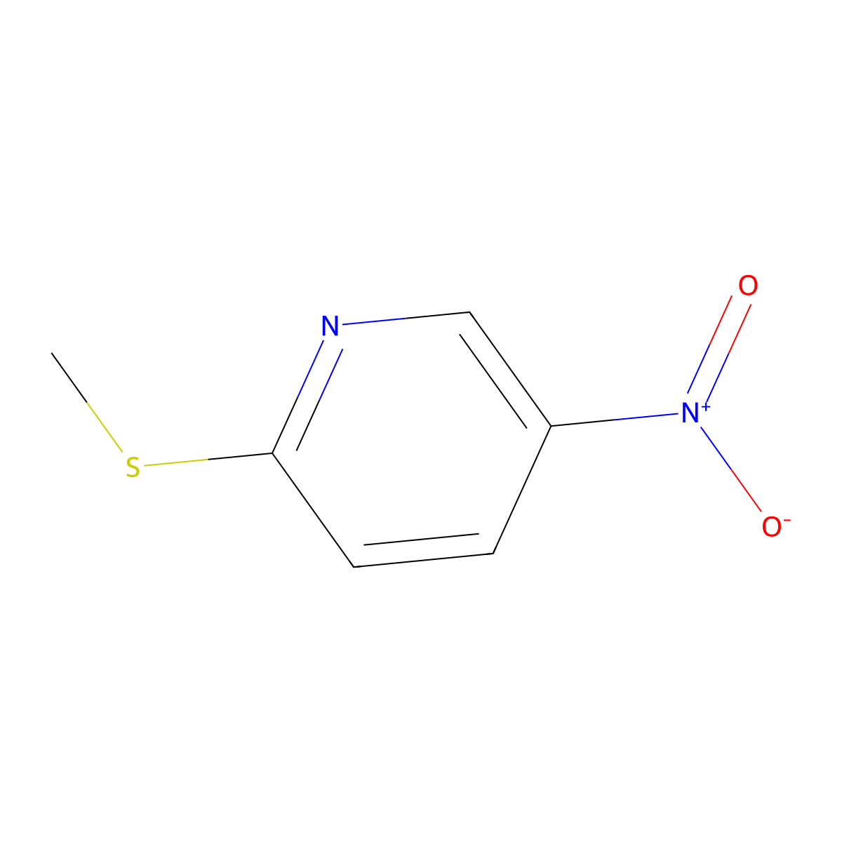 2-(Methylthio)-5-nitropyridine molecular structure, CAS 20885-21-6