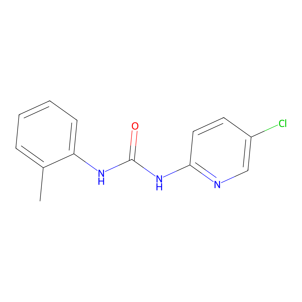 1-(5-Chloropyridin-2-yl)-3-(2-methylphenyl)urea molecular structure, CAS 20885-37-4