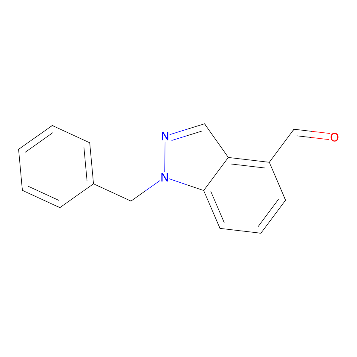 1-Benzyl-1H-indazole-4-carbaldehyde molecular structure, CAS 2088547-22-0