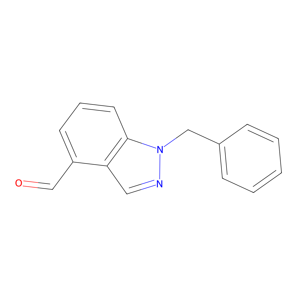 1-Benzyl-1H-indazole-4-carbaldehyde molecular structure, CAS 2088547-22-0