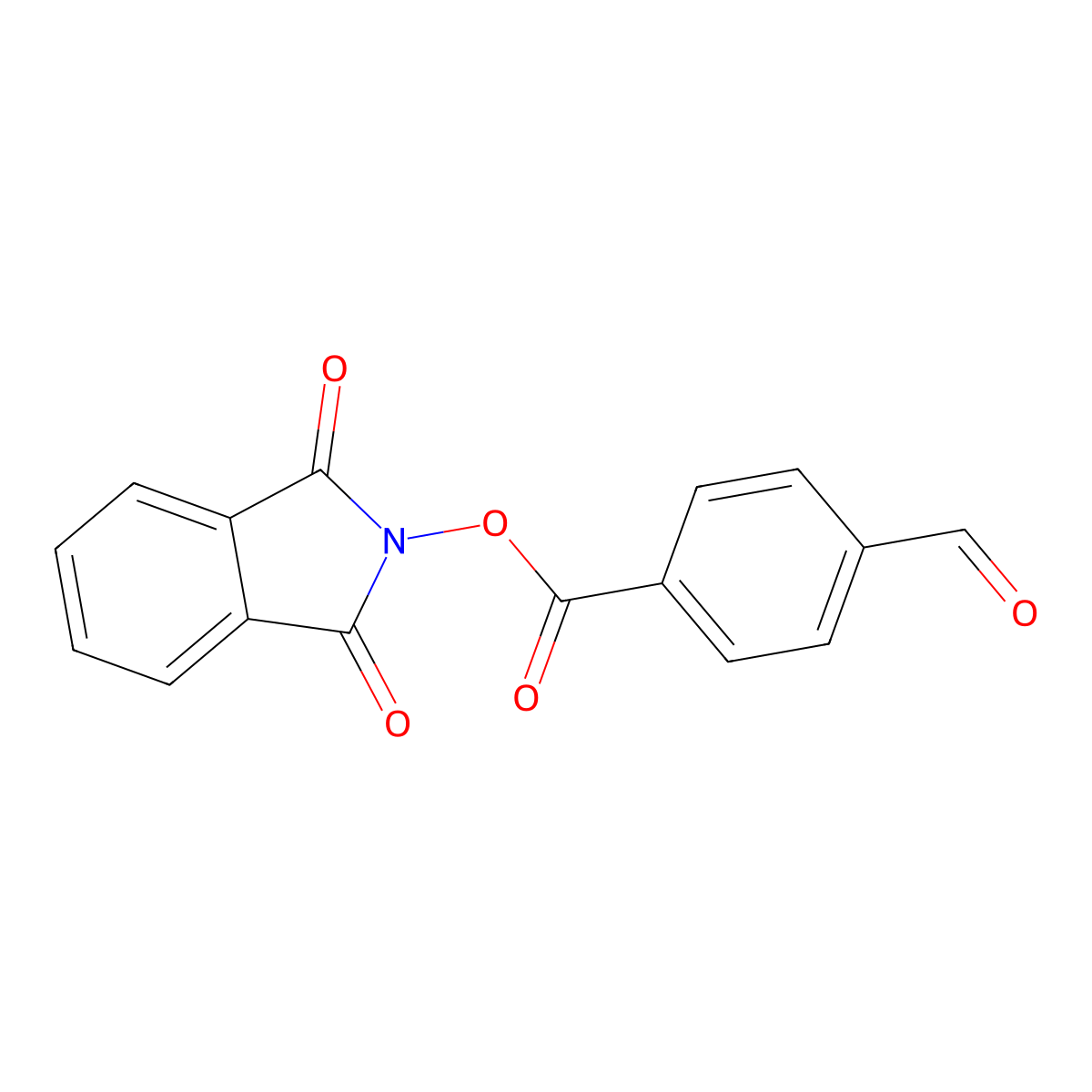 1,3-Dioxoisoindolin-2-yl 4-formylbenzoate molecular structure, CAS 2088570-84-5