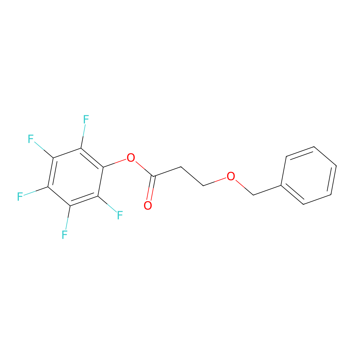 Perfluorophenyl 3-(benzyloxy)propanoate molecular structure, CAS 2088570-89-0