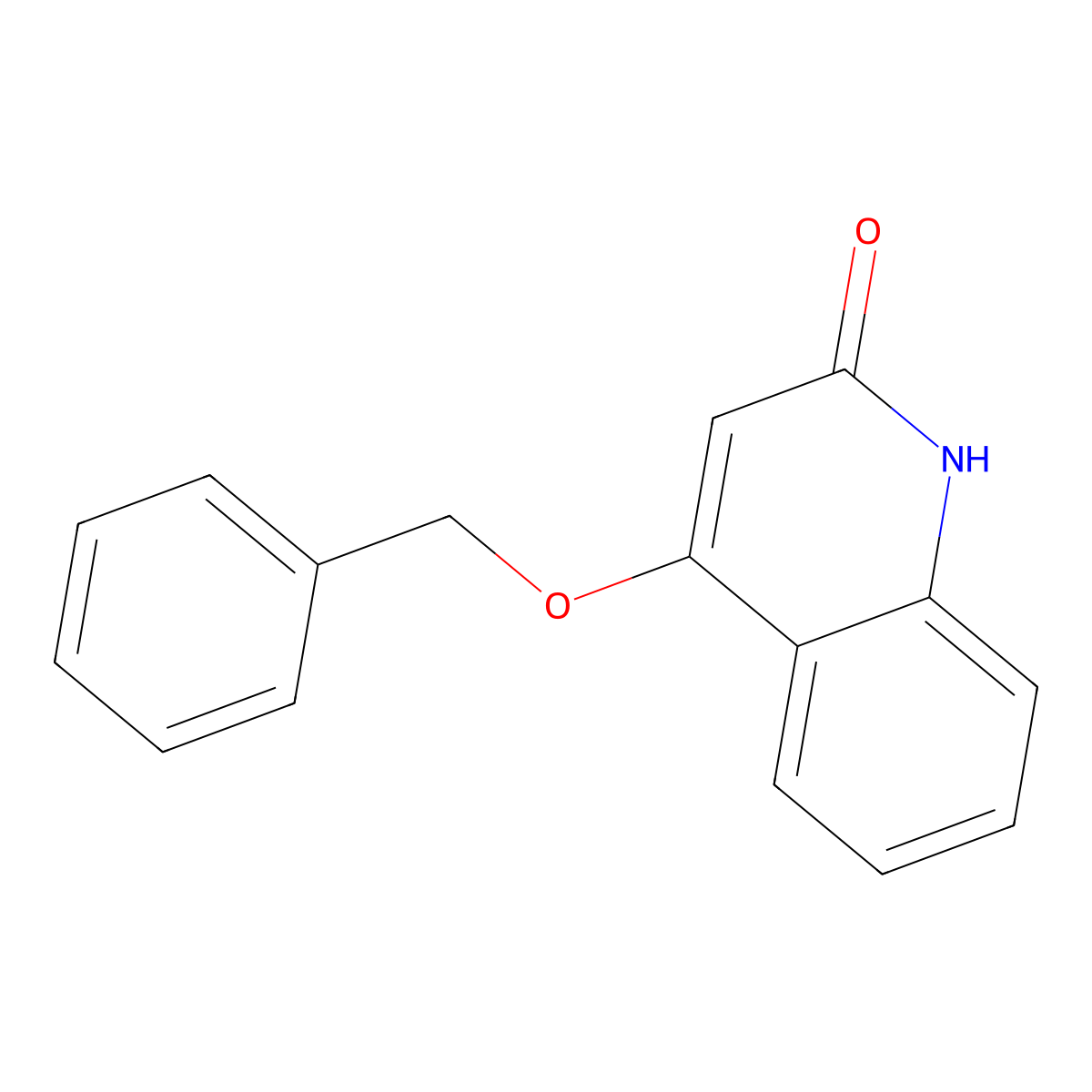4-(benzyloxy)quinolin-2(1H)-one molecular structure, CAS 20886-09-3