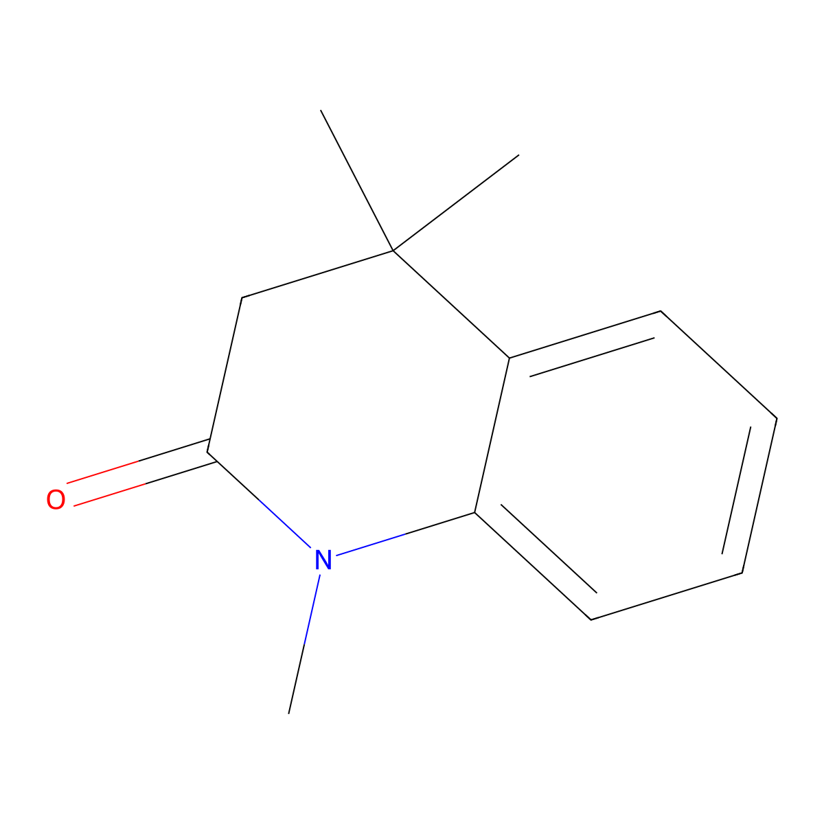 1,4,4-trimethyl-3,4-dihydroquinolin-2(1H)-one molecular structure, CAS 20886-48-0