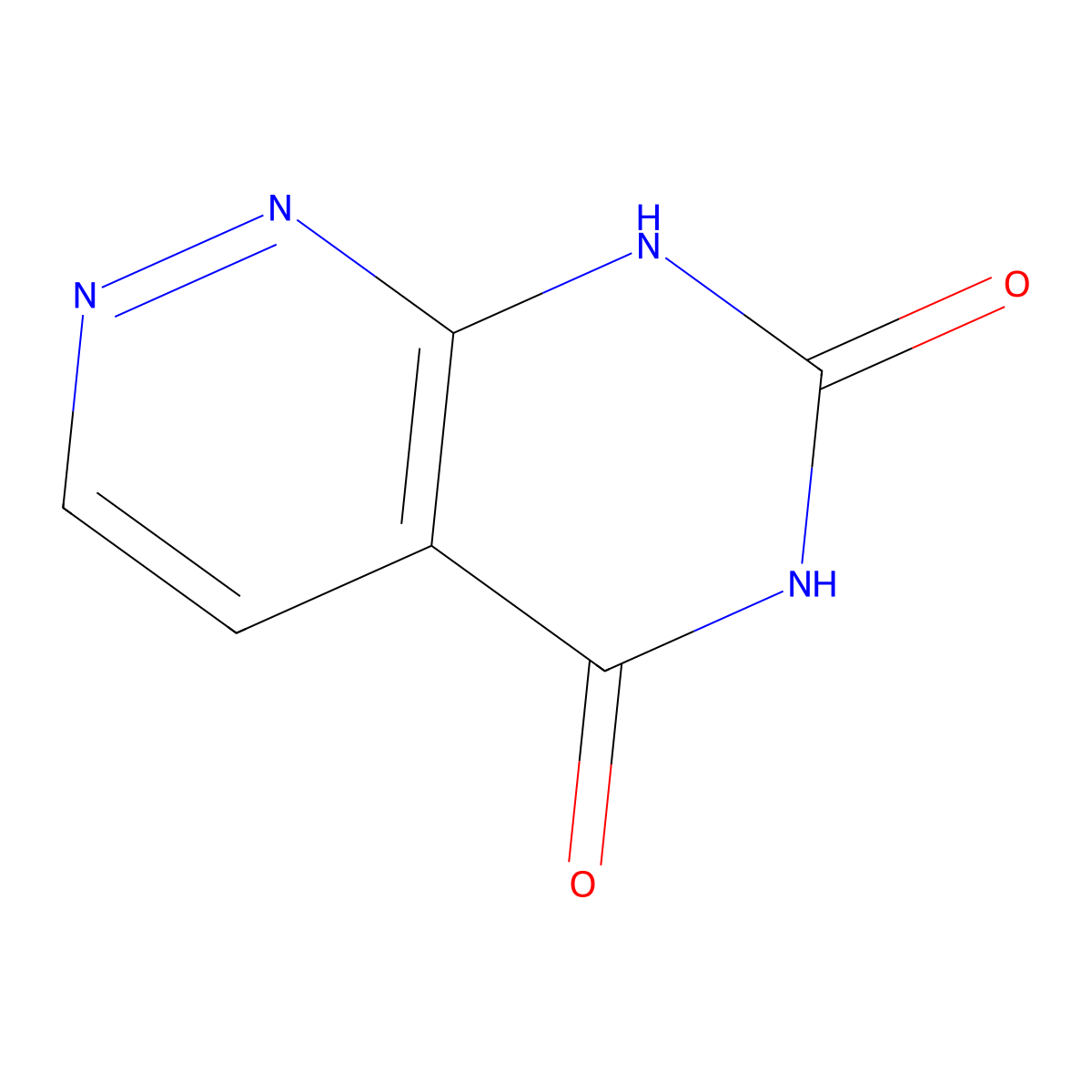 Pyrimido[4,5-c]pyridazine-5,7(6H,8H)-dione molecular structure, CAS 20886-77-5
