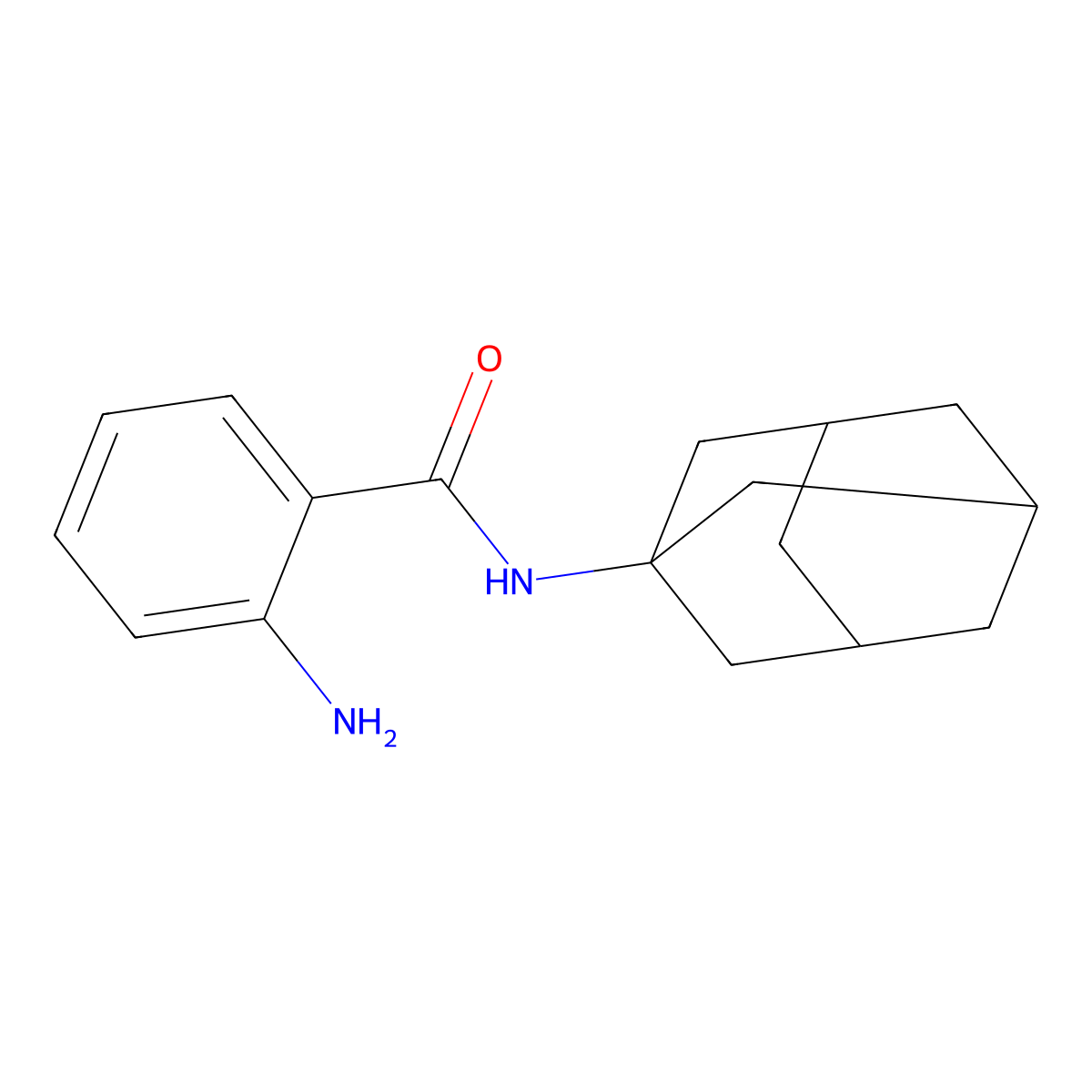 N-(1-adamantyl)-2-aminobenzamide molecular structure, CAS 20887-46-1
