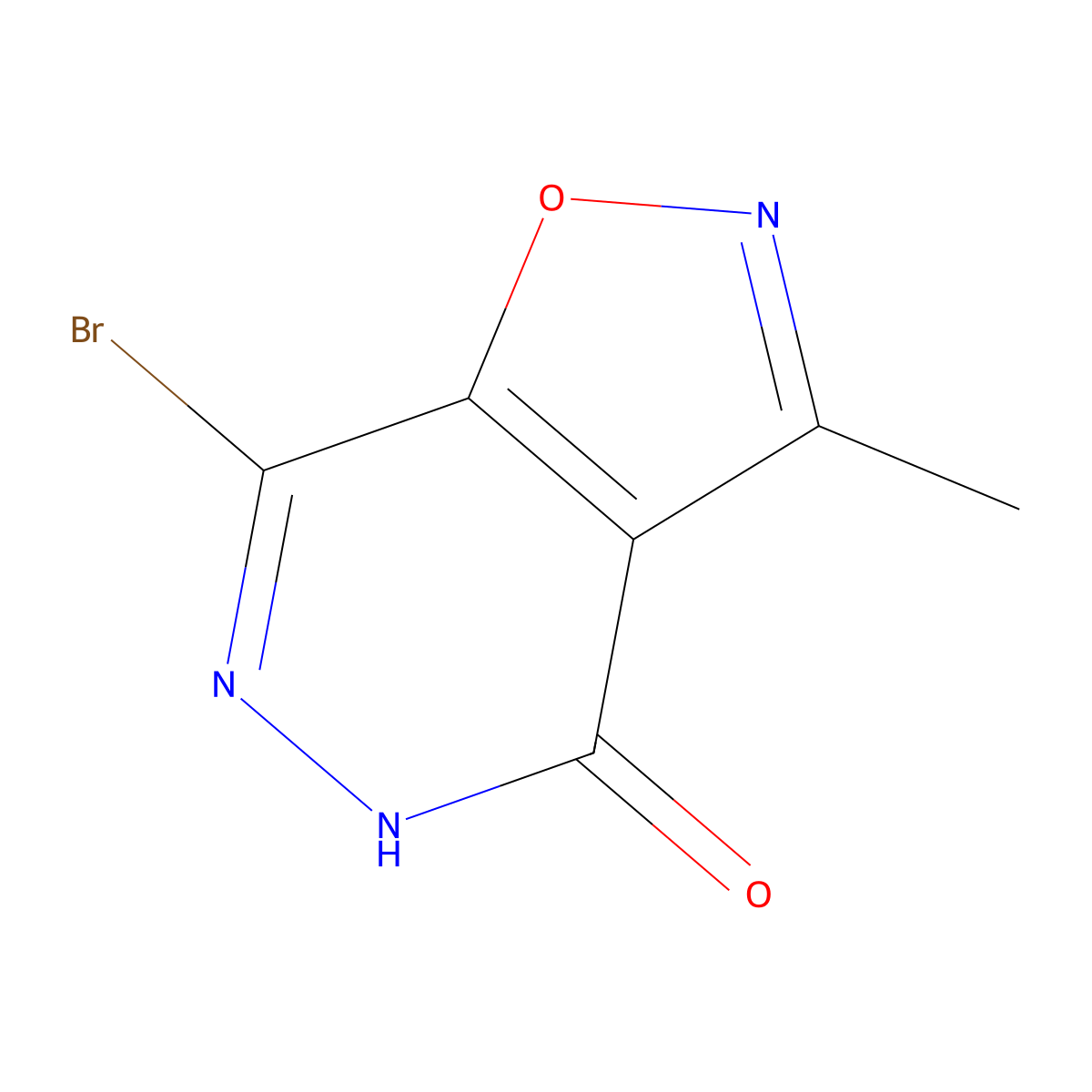 7-Bromo-3-methylisoxazolo[4,5-d]pyridazin-4(5H)-one molecular structure, CAS 2088729-22-8