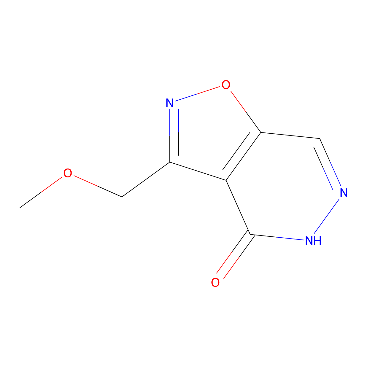 3-(Methoxymethyl)isoxazolo[4,5-D]pyridazin-4(5H)-one molecular structure, CAS 2088729-33-1