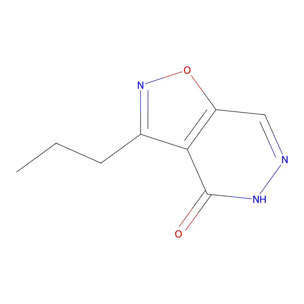 3-Propylisoxazolo[4,5-D]pyridazin-4(5H)-one molecular structure, CAS 2088729-54-6