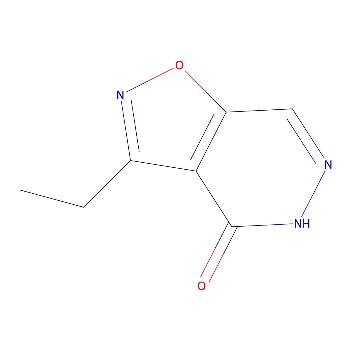 3-Ethylisoxazolo[4,5-D]pyridazin-4(5H)-one molecular structure, CAS 2088729-69-3