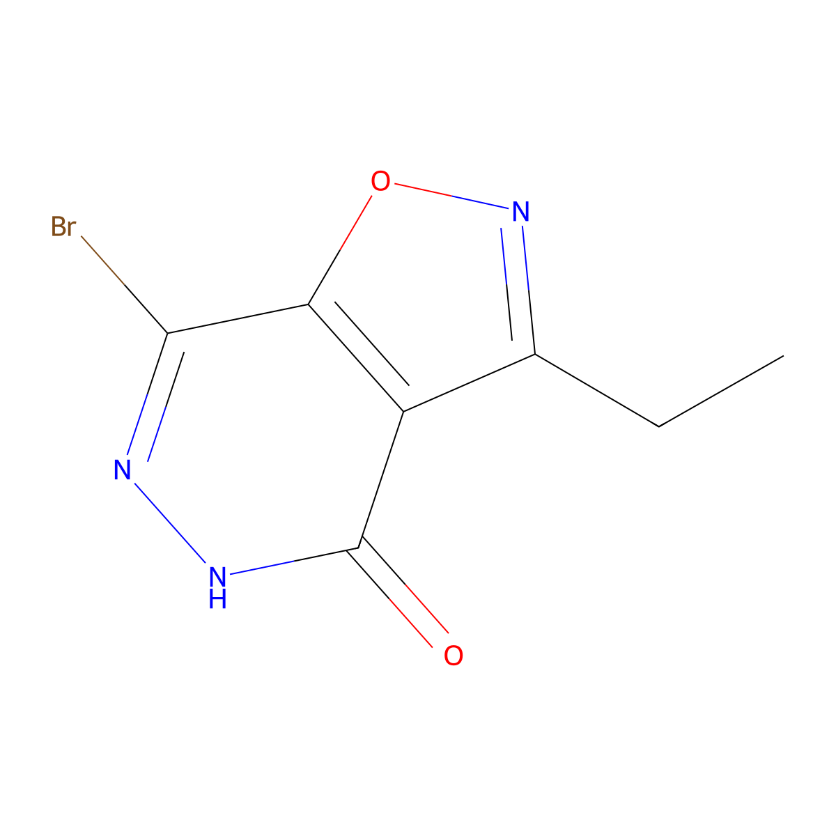 7-Bromo-3-ethylisoxazolo[4,5-D]pyridazin-4(5H)-one molecular structure, CAS 2088729-70-6