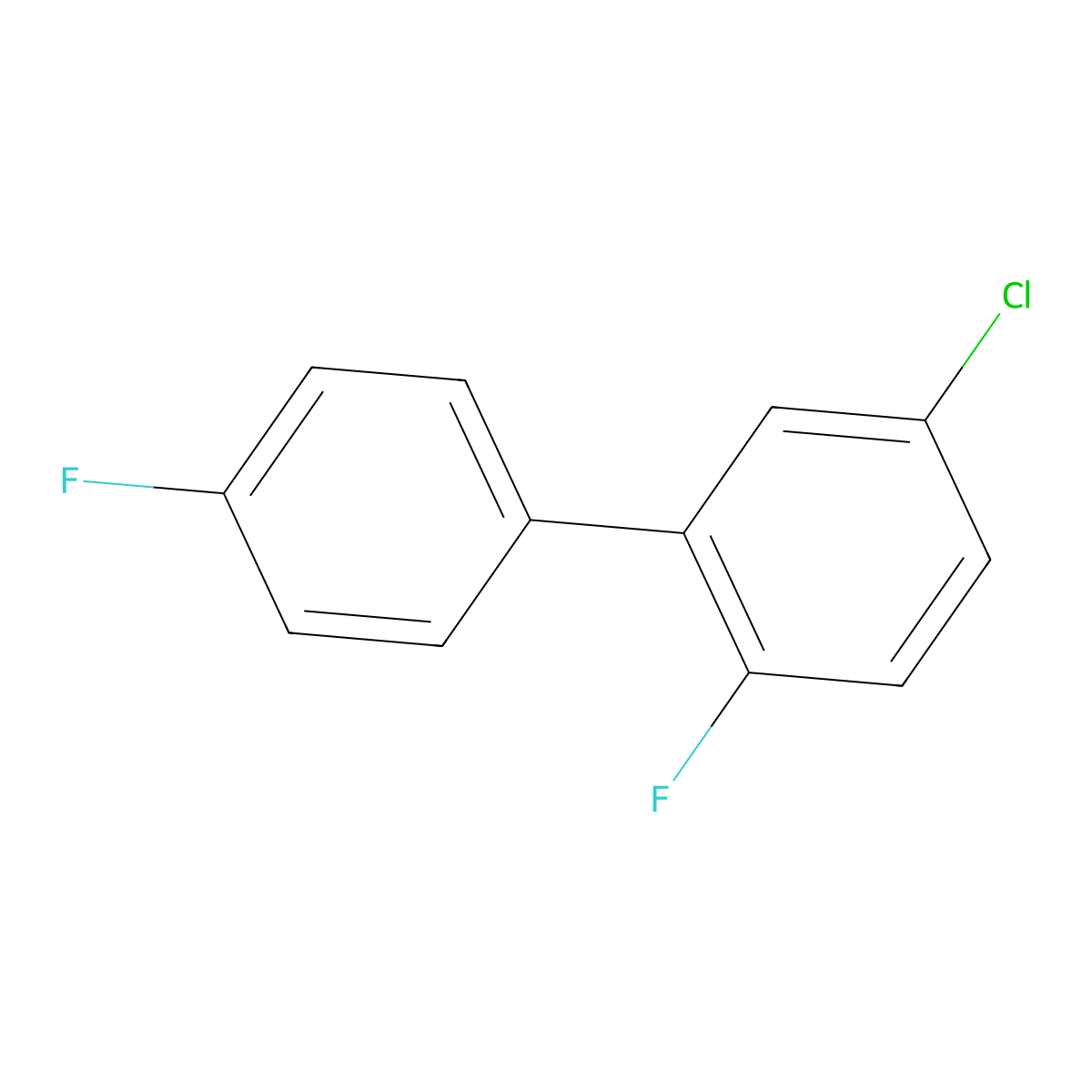 4-Chloro-1-fluoro-2-(4-fluorophenyl)benzene molecular structure, CAS 2088772-04-5
