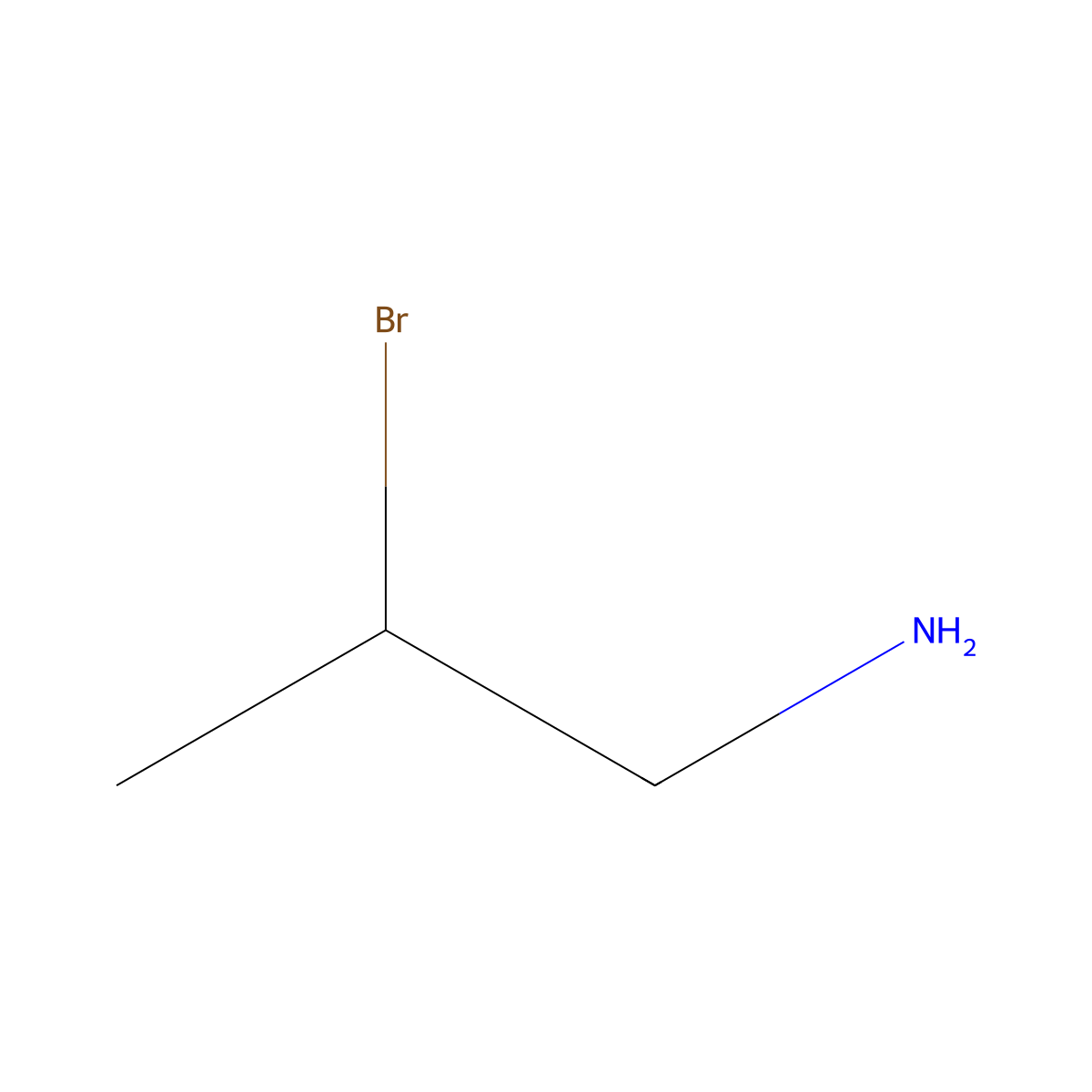 2-Bromopropan-1-amine molecular structure, CAS 20888-43-1