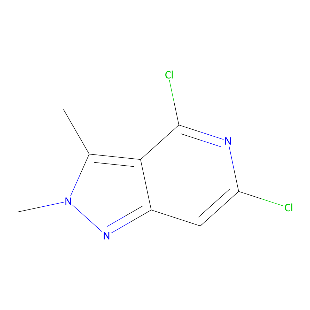 4,6-dichloro-2,3-dimethyl-2H-pyrazolo[4,3-c]pyridine molecular structure, CAS 2088840-48-4