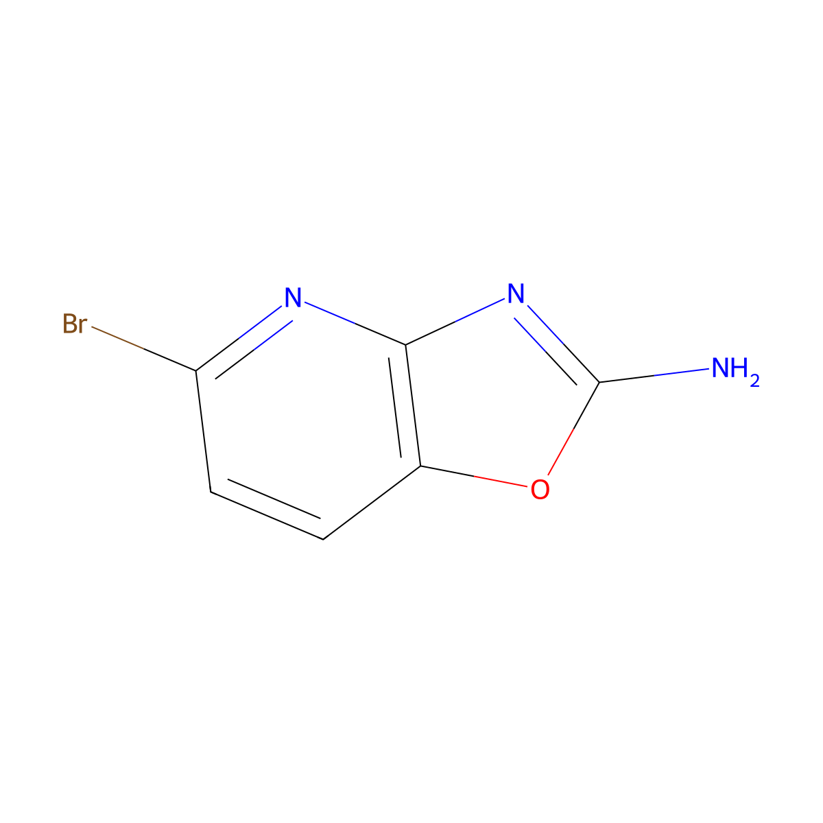 5-Bromooxazolo[4,5-b]pyridin-2-amine molecular structure, CAS 2088851-67-4