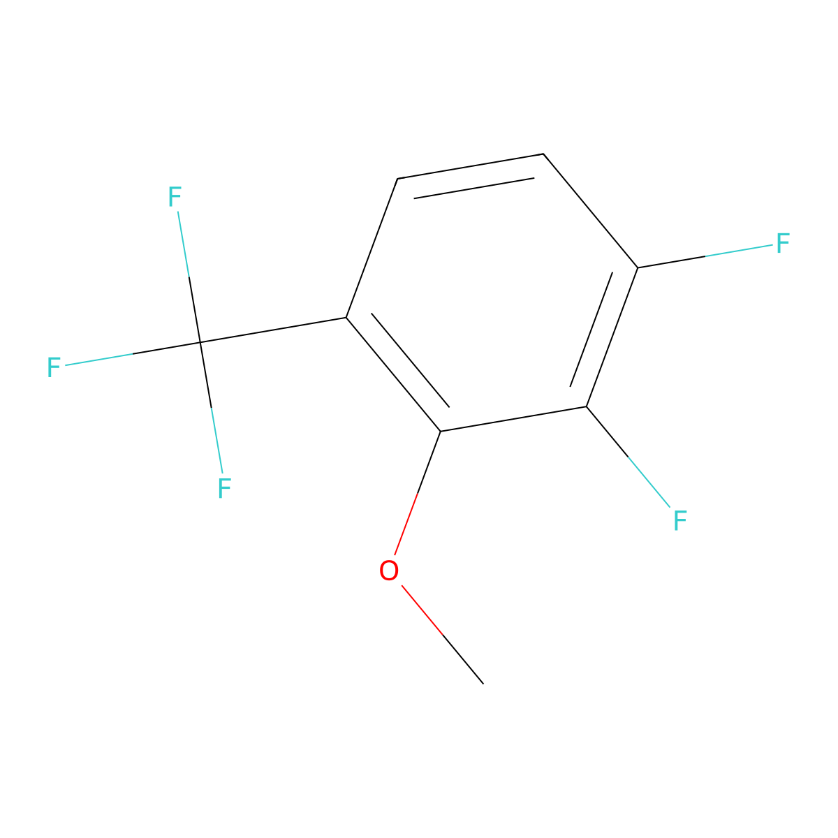2,3-Difluoro-6-(trifluoromethyl)anisole molecular structure, CAS 2088942-03-2