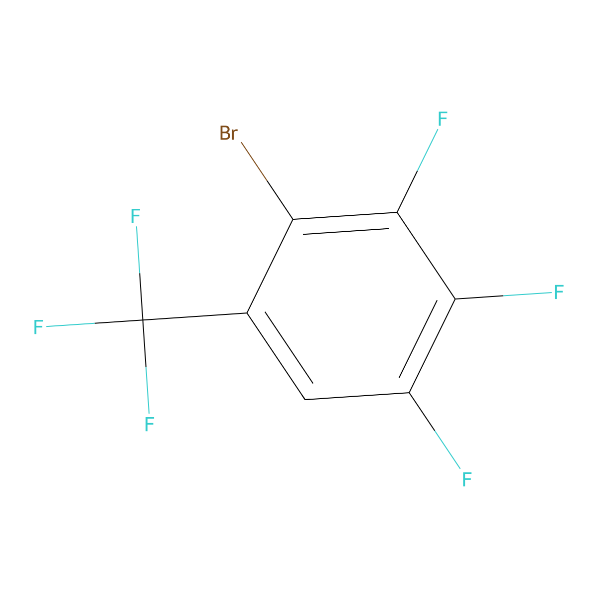 2-Bromo-3,4,5-trifluorobenzotrifluoride molecular structure, CAS 2088942-34-9