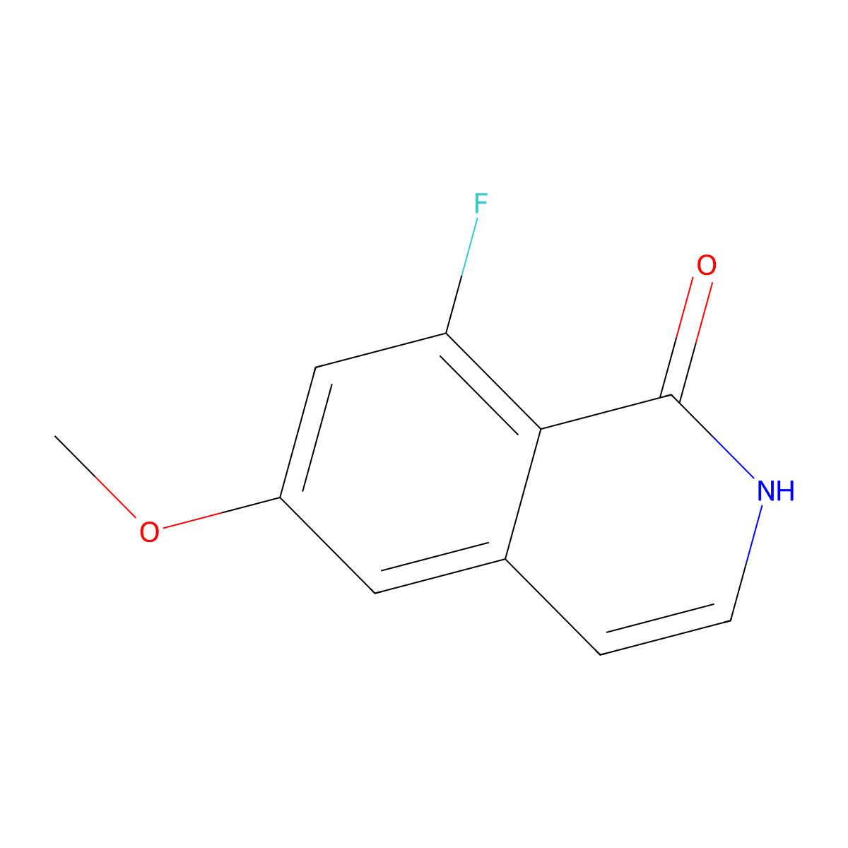 8-Fluoro-6-methoxyisoquinolin-1-ol molecular structure, CAS 2088942-78-1