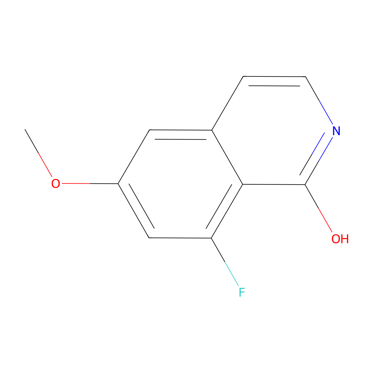 8-Fluoro-6-methoxyisoquinolin-1-ol molecular structure, CAS 2088942-78-1