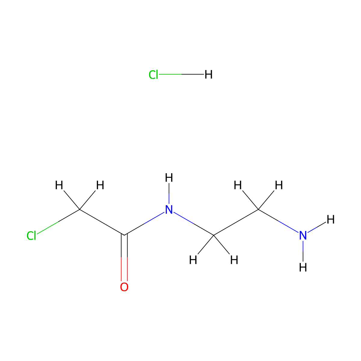 N-(2-Aminoethyl)-2-chloroacetamide hydrochloride molecular structure, CAS 2088943-55-7