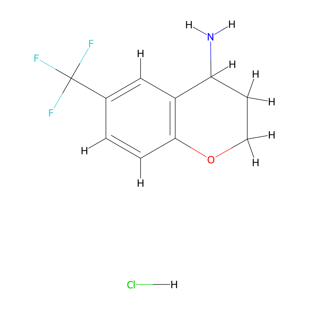 6-Trifluoromethyl-chroman-4-ylamine hydrochloride molecular structure, CAS 2088960-08-9